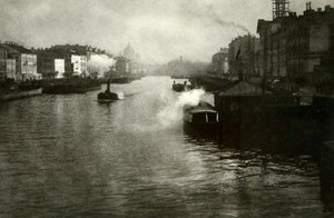A Fontanka folyó Szentpéterváron, Oroszország, 1900-as évek alkotó: Fred Boisson