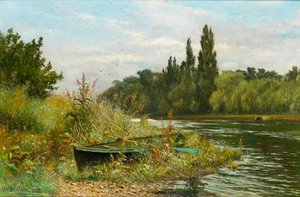 Egy csendes hely a Temze folyón, 1882 alkotó: Fred Hines