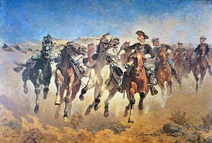 Leszerelve: a 4th Troopers Moving, eredetileg 1890-ben festették (színes litho)