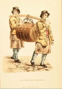 Ale Brewer Draymenjei Ackermann "Világ miniatűr" című művéből, 1821-27 (litho) alkotó: Frederic (after) Shoberl