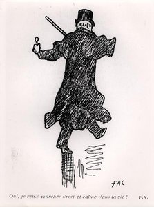 Paul Verlaine élete végén, a „La Plume” c. 1890 (toll és tinta papíron) (f/w fotó)