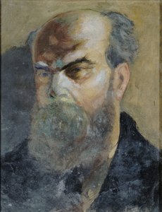 Paul Verlaine költő portréja 1844-1896, kb. 1885.