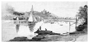 Manly Beach, Sydney, Új-Dél-Wales, Ausztrália, 1886.