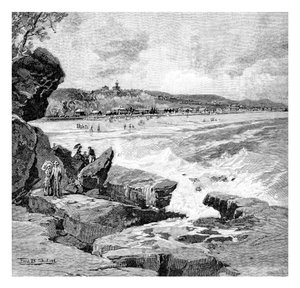 Ocean Beach, Sydney, Új-Dél-Wales, Ausztrália, 1886.