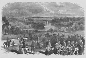 Kilátás a Belmont Mansionból, Fairmount Park, 1883