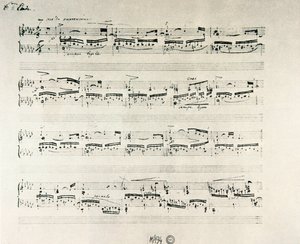 Frederic Chopin (1810-1849) lengyel zeneszerző "Etudes for piano opus 10" partitúrája alkotó: Frederic Chopin