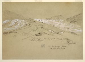 Aletsch-gleccser, Berni-Alpok, Svájc alkotó: Frederic Edwin Church