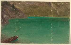 Alpesi tó (Bajorország vagy Svájc) alkotó: Frederic Edwin Church
