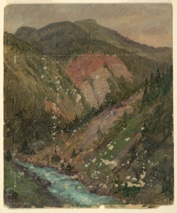Alpesi táj (Bajorország vagy Svájc) alkotó: Frederic Edwin Church