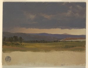 Blue Hill alacsony felhők alatt alkotó: Frederic Edwin Church