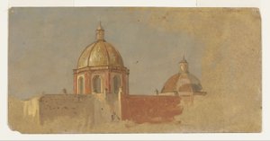 Kolumbia vagy Ecuador, templomtetők alkotó: Frederic Edwin Church