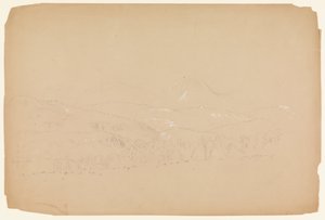 A Katahdin távoli látképe nyugatról nézve alkotó: Frederic Edwin Church