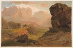Rajz, Bashan Fantasy, 1869. április alkotó: Frederic Edwin Church