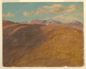 Rajz, Bajor vagy svájci Alpok, 1868 alkotó: Frederic Edwin Church