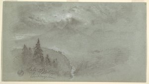 Rajz, Berchtesgaden, Bajorország, 1868. július 27. alkotó: Frederic Edwin Church