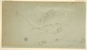 Rajz, Berchtesgaden, Bajorország, 1868. június-augusztus alkotó: Frederic Edwin Church