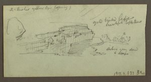 Rajz, Canyon, talán 1868 alkotó: Frederic Edwin Church