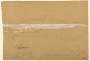 Rajz, Cayambé, reggel, a Nap templomából, Quito, 1857. június 24. alkotó: Frederic Edwin Church
