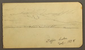 Rajz, Felhős Mt. Katahdin, 1878 alkotó: Frederic Edwin Church