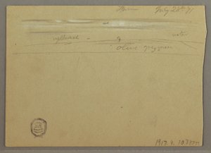 Rajz, Felhő-tanulmány, 1871. július 28. alkotó: Frederic Edwin Church