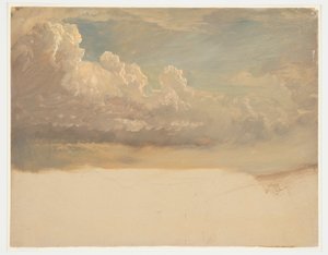 Rajz, Felhő tanulmány, 1871 március alkotó: Frederic Edwin Church