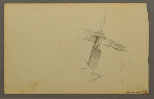 Rajz, Felhő tanulmány, domboldal, 1844 alkotó: Frederic Edwin Church