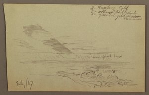 Rajz, Felhős égbolt, 1867 alkotó: Frederic Edwin Church