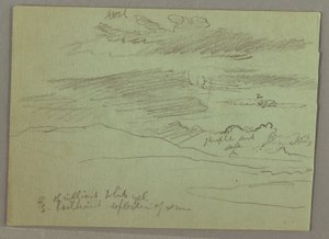 Rajz, Felhős égbolt, 1871 alkotó: Frederic Edwin Church