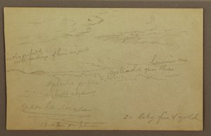 Rajz, Felhős égbolt, valószínűleg 1860-as évek alkotó: Frederic Edwin Church