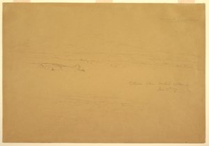 Rajz, Cotopaxi Machachi és Talunga között, 1857. június 19. alkotó: Frederic Edwin Church