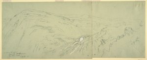 Rajz, Damaszkusz távoli látképe, Szíria, 1868. május 7. alkotó: Frederic Edwin Church