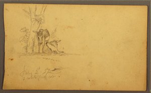 Rajz, szamarak, 1857. június 2. alkotó: Frederic Edwin Church