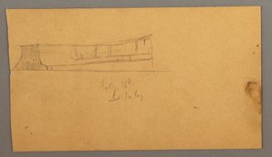 Rajz, úszó jéghegy, 1859. július 16. alkotó: Frederic Edwin Church