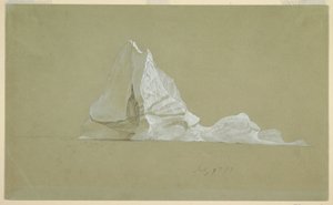 Rajz, úszó jéghegy, 1859. július 9. alkotó: Frederic Edwin Church