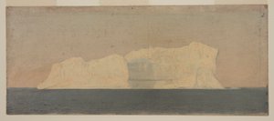 Rajz, úszó jéghegy, Labrador, 1859. június vagy július alkotó: Frederic Edwin Church