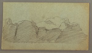 Rajz, úszó jéghegy, valószínűleg 1874 júniusában alkotó: Frederic Edwin Church