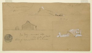 Rajz, úszó jéghegyek, 1859. július 2. alkotó: Frederic Edwin Church