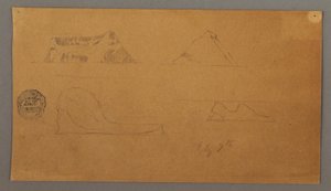 Rajz, úszó jéghegyek, 1859. július 7. alkotó: Frederic Edwin Church