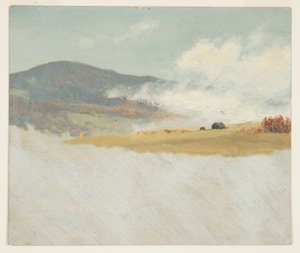Rajz, Dombvidéki tájak, 1865-75 alkotó: Frederic Edwin Church