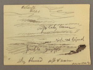 Rajz, ház, valószínűleg 1868-69 alkotó: Frederic Edwin Church
