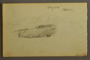 Rajz, Ház, vitorlás, üzem, 1844. szeptember alkotó: Frederic Edwin Church