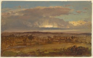Rajz, Hudson-völgy, 1867. április alkotó: Frederic Edwin Church