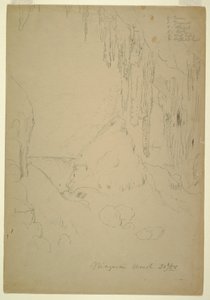 Rajz, jég, Niagara-vízesés, 1856. március 20. alkotó: Frederic Edwin Church