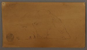 Rajz, Jéghegy, Labrador, Új-Fundland vagy Új-Skócia, 1859 alkotó: Frederic Edwin Church