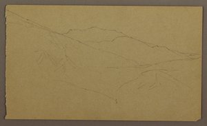 Rajz, Tájkép, 1865. május-augusztus alkotó: Frederic Edwin Church