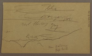 Rajz, Tájkép, 1865. május-augusztus alkotó: Frederic Edwin Church