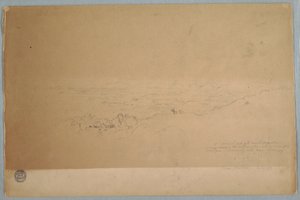 Rajz, Tájkép Melgar közelében, Kolumbia, 1853 július alkotó: Frederic Edwin Church