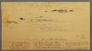 Rajz, Tájképvázlat, Hudson-völgy, New York, 1866. június 30. alkotó: Frederic Edwin Church
