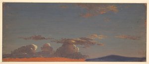 Rajz, Maine  égbolt tanulmány, 1868-69 körüli évek alkotó: Frederic Edwin Church