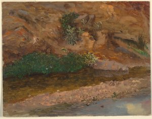 Rajz, patakpart, 1860-70 alkotó: Frederic Edwin Church